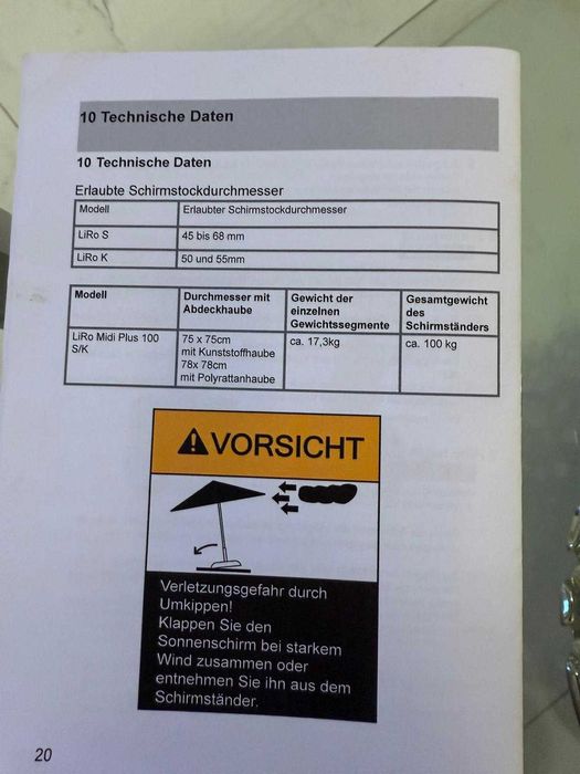 Vând umbrelă de grădină/terasă