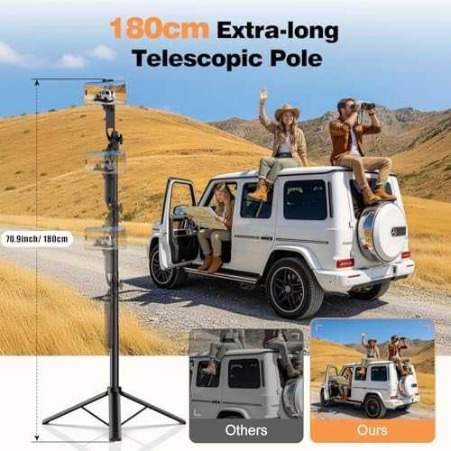 Нов Селфи Стик Трипод с 2 LED Лампи Bluetooth Пулт 360° Ротация за снимки фото