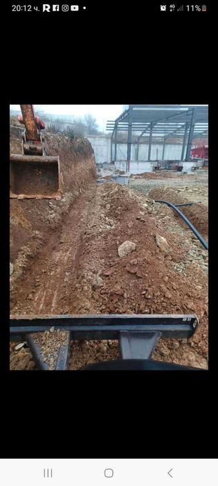 Услуги с мини Багер и самосвал