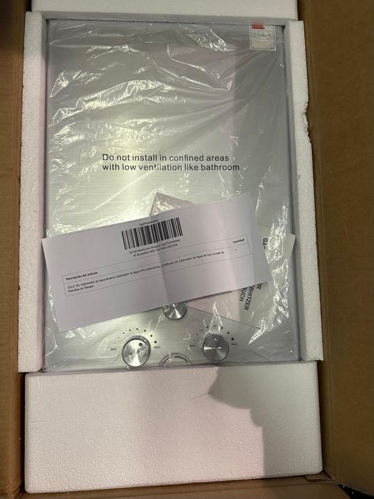 Incălzitor de apa instant pe gaz