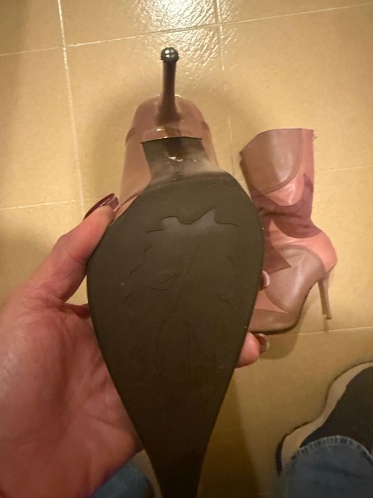 Италянски боти естесвена кожа нови 37