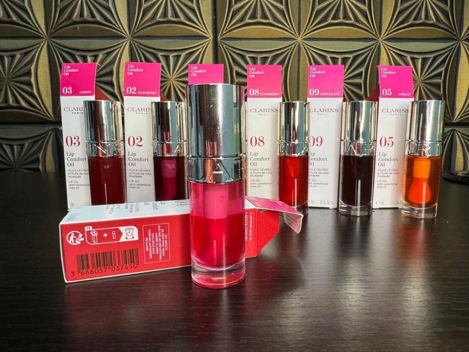 Clarins Lip Comfort Oil noi originale, ulei pentru buze cu efect de hidratare, make up, machiaj buze lip gloss, cosmetice clarins
