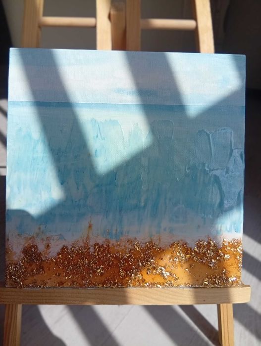 Картина с епоксидна смола море ръчна изработка