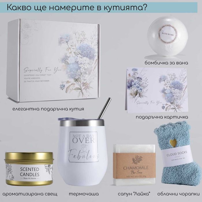 Подарък За Коледа - Подаръчна SPA кутия 7 в 1 "В облаците"