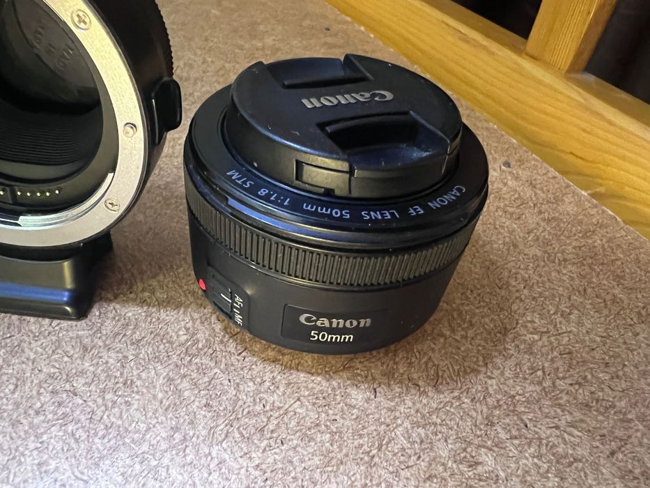 Canon m50 mark i + kit lens + 50mm EF lens + Vitrox EF adapter