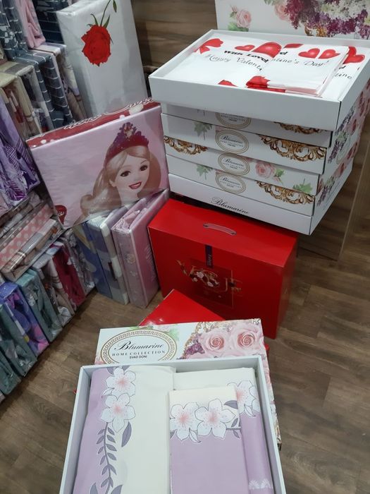 Постельное бельё комплект с подарочной упаковкой