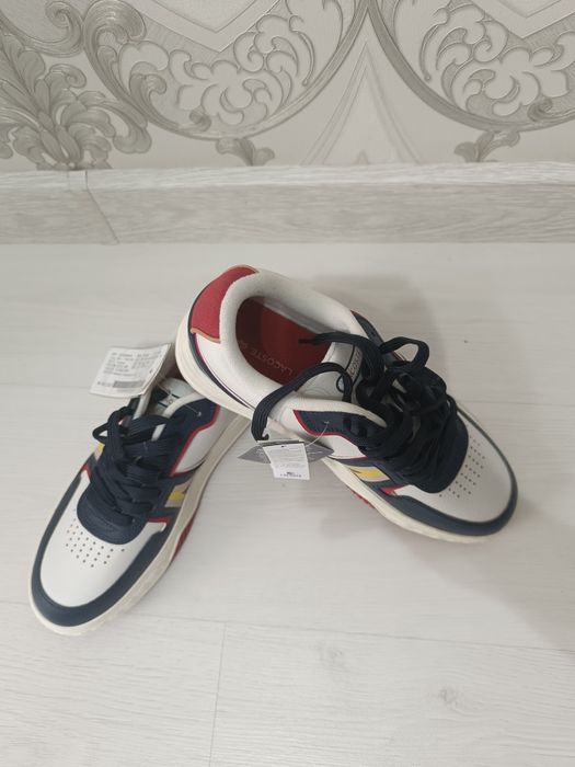 Кроссовки Lacoste loo1 contrasting white -blue оригинал