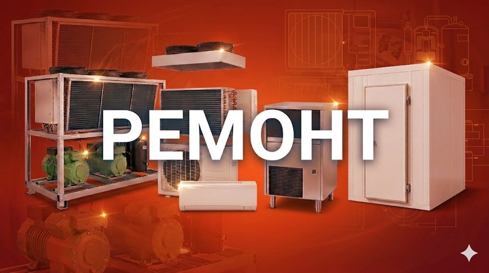 Ремонт холодильного оборудования, чиллеров, централей, холод. камеры