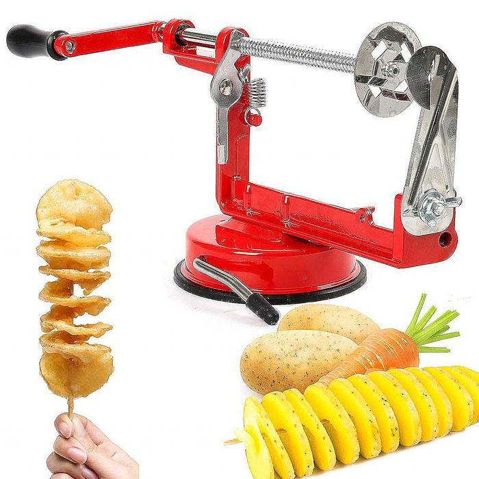 Ръчна спирална резачка за картофи,краставици и др.  с вакуумна основа