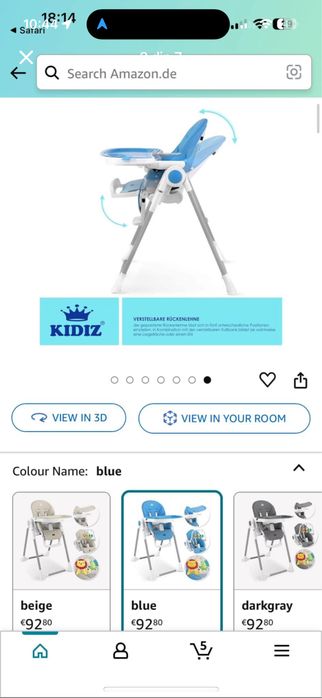 Scaun bebe cu 4 functii