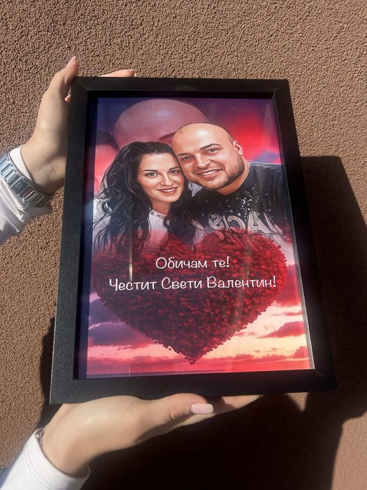 Дигитални портрети идеялният подарък за Свети Валентин