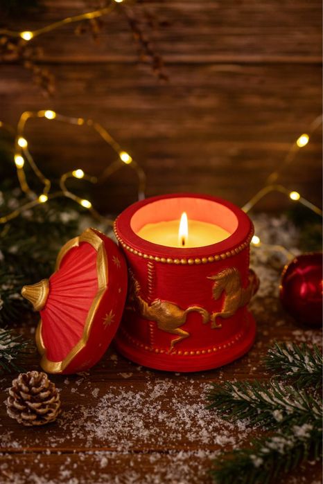 Свеча карусель символ нового года