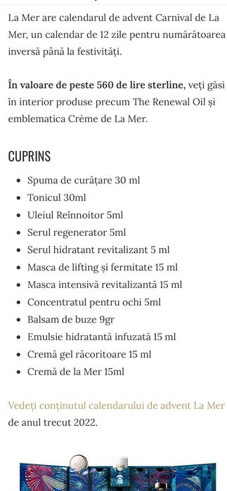 Advent calendar LA MER