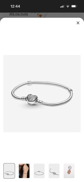 Bratara pandora x Disney Mickey Mouse heart