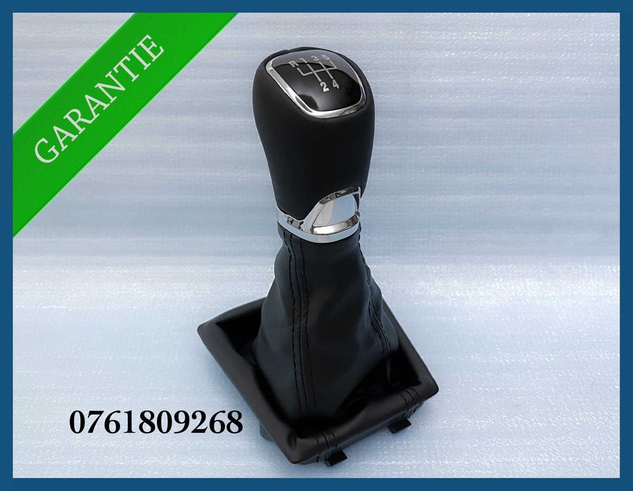Manson schimbator + nuca piele naturala pentru SKODA Octavia 3 cu 5 trepte