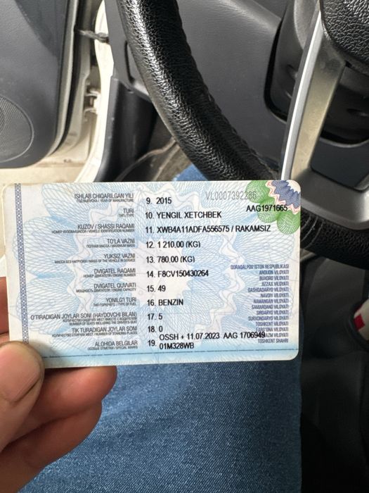 Matiz mx 2015 yil