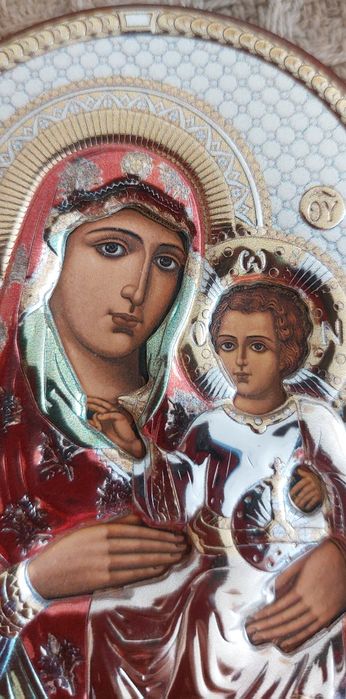 Дева Мария донесена от Йерусалим посребрена със сертификат