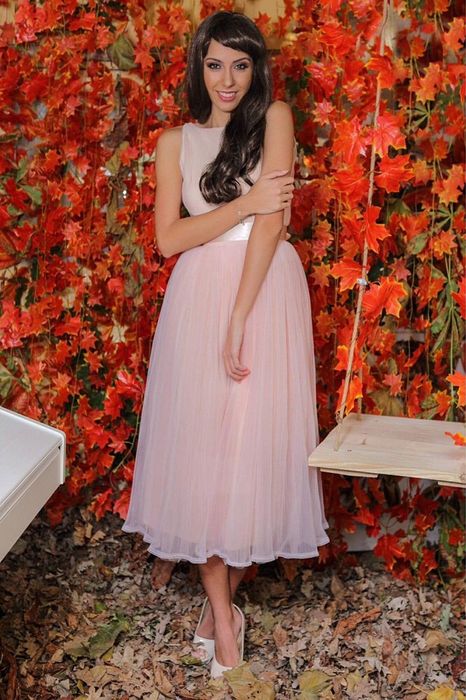 Rochie voal plisat