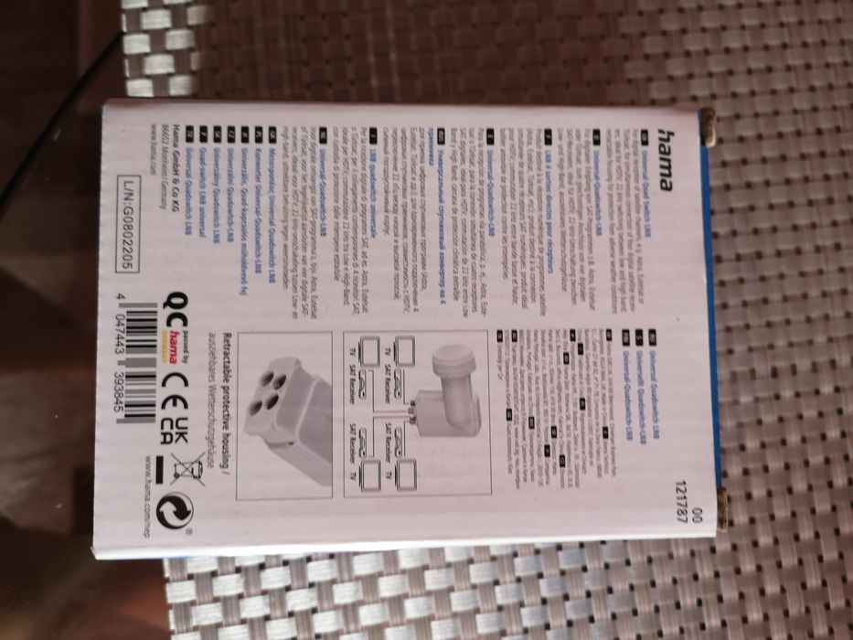 Receptor semnal TV saletit 4 ieșiri, hama