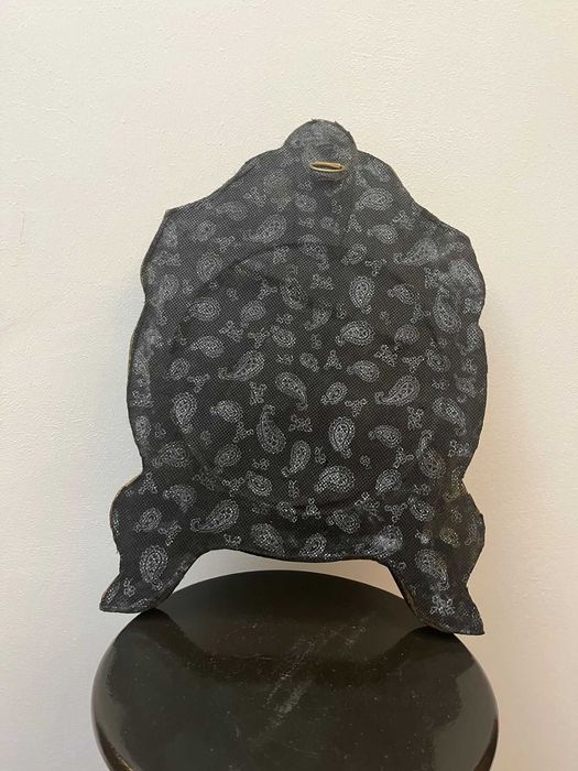 Oglinda cu rama din sidef montat pe cupru bibelou bibelouri veche