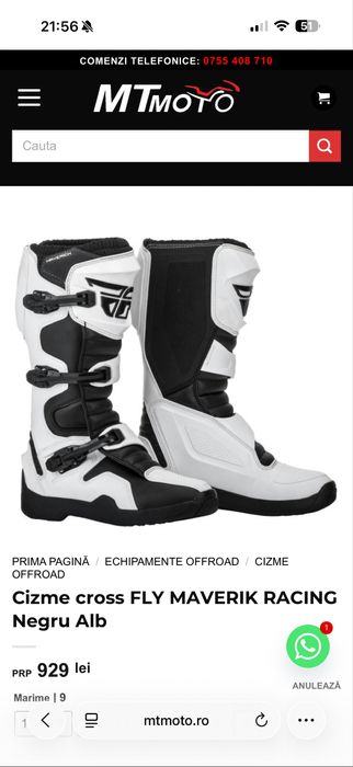 Cizme  FLY MAVERIK Nr. 42 noi nefolosite