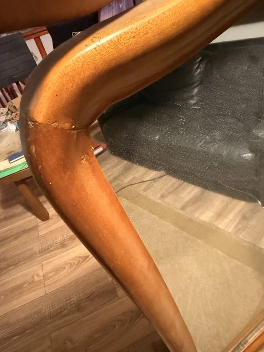 Oglindă Vintage Chippendale 1985 - Lemn Curbat - Piesă de Colecție