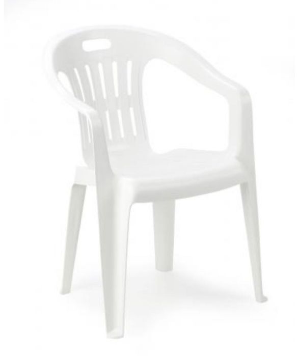 Градински стол , бял/ ПВЦ