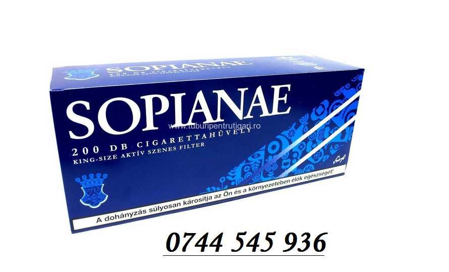 Tuburi pentru tigari Sopianae, filtre tigari carbon