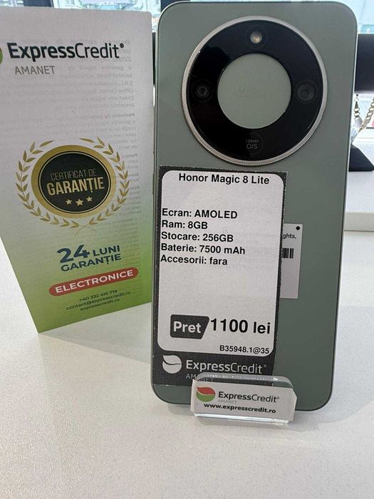 (ag35) Telefon Honor Magic 8 Lite * 2 ani garantie* (b35948)