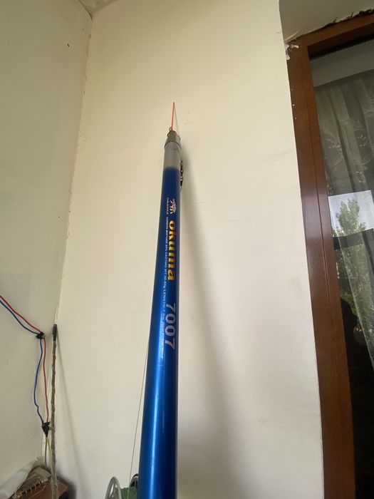 Удочка 7 м с барабанний катушкой с плитонкий