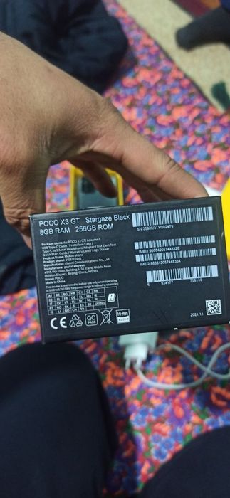 Poco x3 gt 8/256gb karobka full yangi garantya