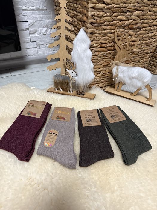 Sosete de lână 36-40, 40-44 cu 90% lana de oaie