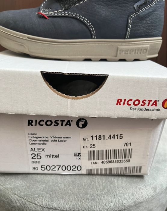 Ghete de piele mărimea 25 Ricosta