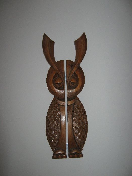 бухал дърворезба