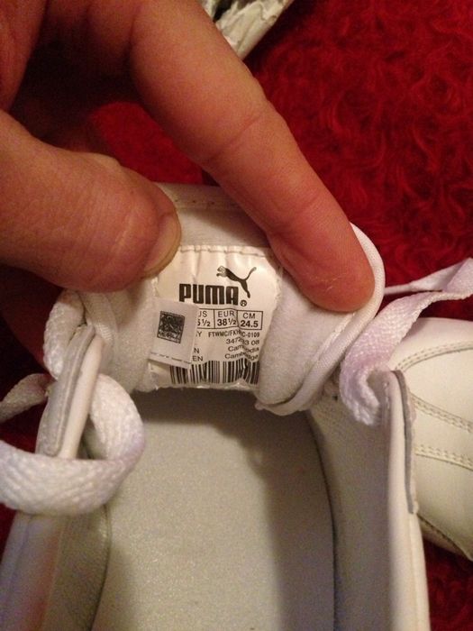 Puma Ring White-black размер 38 1/2 дамски