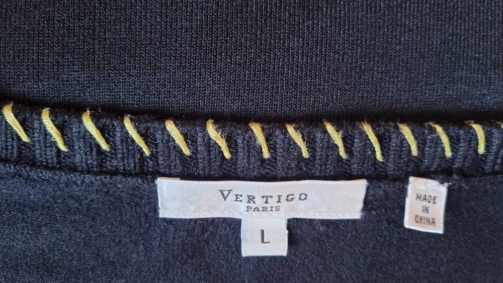 Pulover elegant, 80% matase tricotata, tricot dens, elastic, marimea L