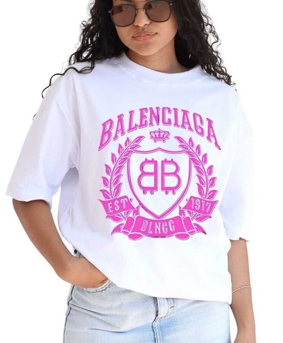 GU.CCI Дамска Овърсайз тениска , дамски тениски с къс ръкав XS-3XL Oversized t shirt