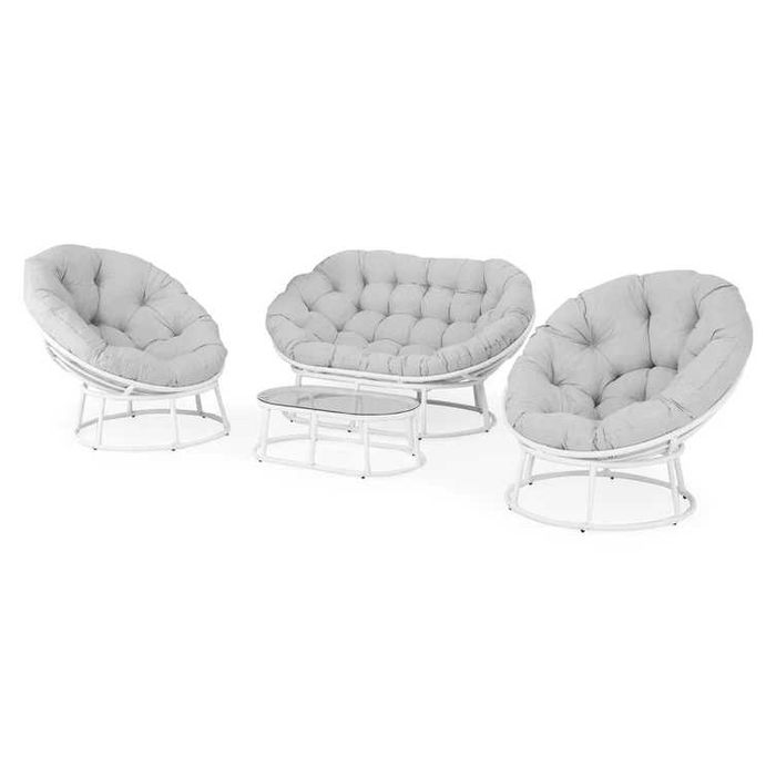 Set mobilier exterior terasa/gradina 2 fotolii, canapea și măsuță NOU