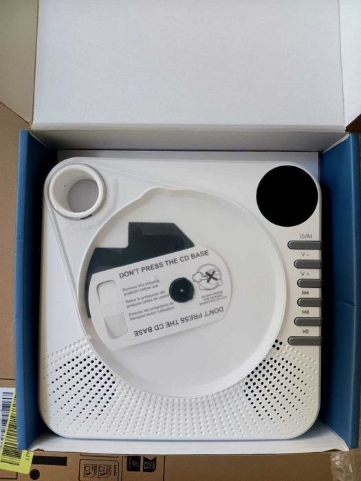 CD плейър Greadio CD86, Bluetooth 5.1, мултифункционален CD плейър с високоговорители, дистанционно управление, HiFi звук