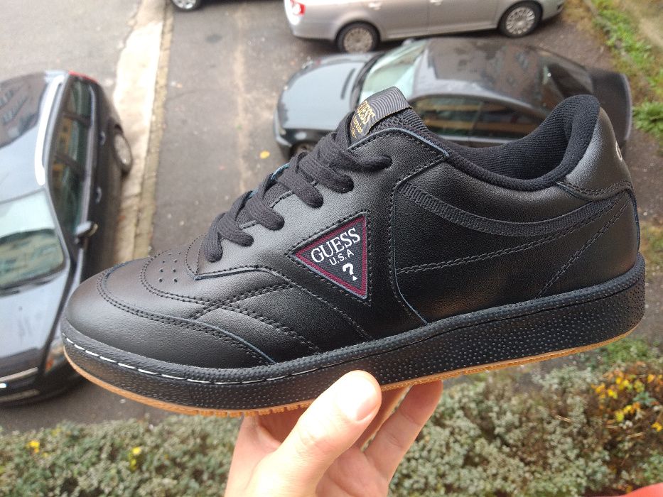 pantofi piele veritabila Guess Originali Negrii