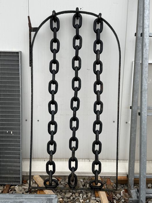 Poarta metalica artizanala 90x1,80 -Lanturi sudate -Stil Rustic Unicat