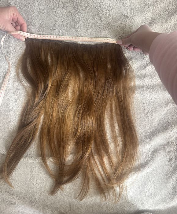 Екстеншън Естествена коса 50 см ръчно шита