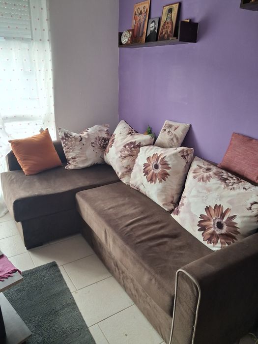 Vand canapea rabatabila si extensibila cu lada de depozitare