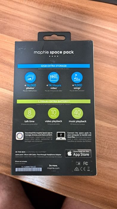 Baterie externa + memorie iPhone