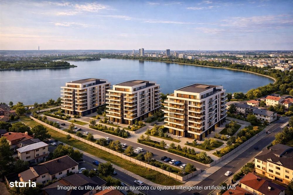 Teren 3771 mp,zona Lacul Morii, Vedere catre lac