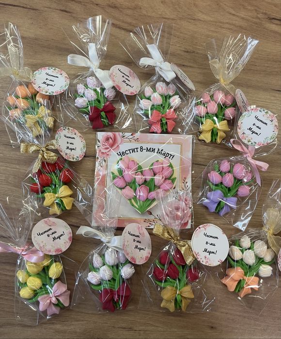 Ръчноизработени магнитчета за 8-ми Март