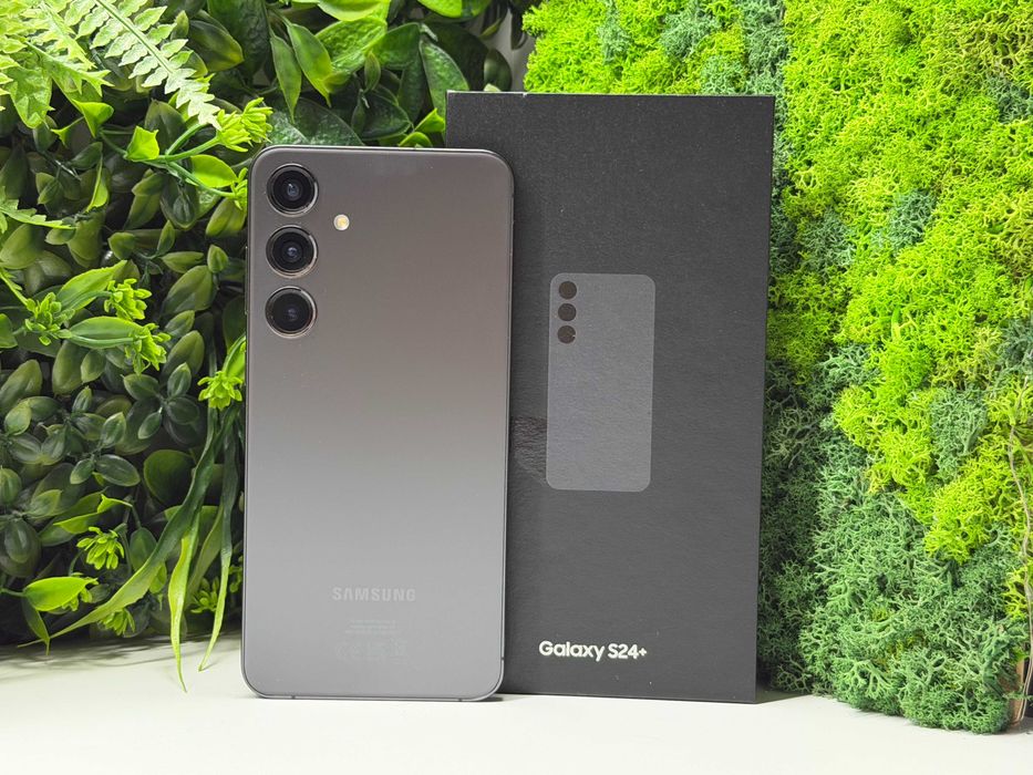 ! КаТо НоВ ! Samsung S24 Plus 256GB Black Гаранция