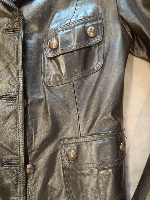 Пиджак из натуральной кожи