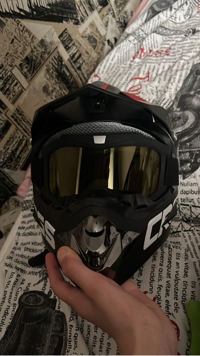 Шлем мото, кросс