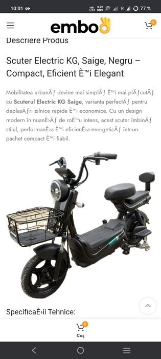 Trotineta foarte puțin rulata